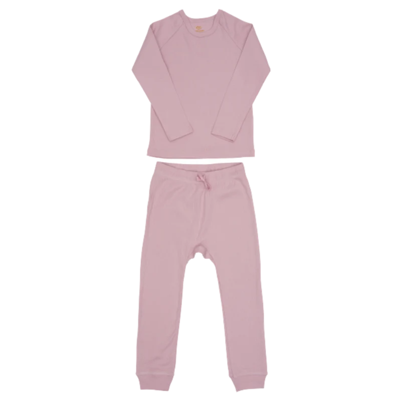 Copenhagen Colors 2-delad pyjamas i ribb - Lavender