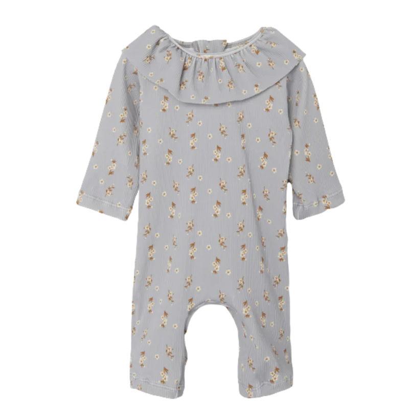 Lil' Atelier Baddräkt med volanger - Fagma - Blommor - Harbor Mist