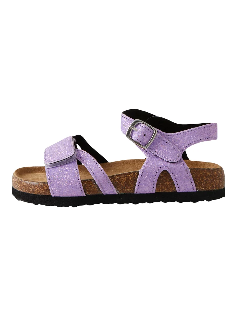 Name it sandal med glitter - Sand verbena