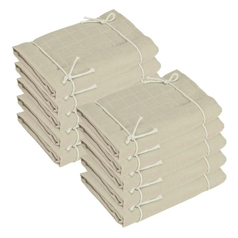 Oh'Naturel Ekologiska Tygblöjor - 10-pack - Sand