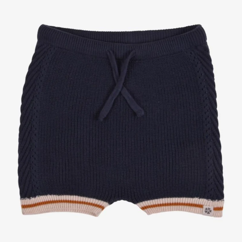 PAPFAR Stickade shorts - Blue Nights