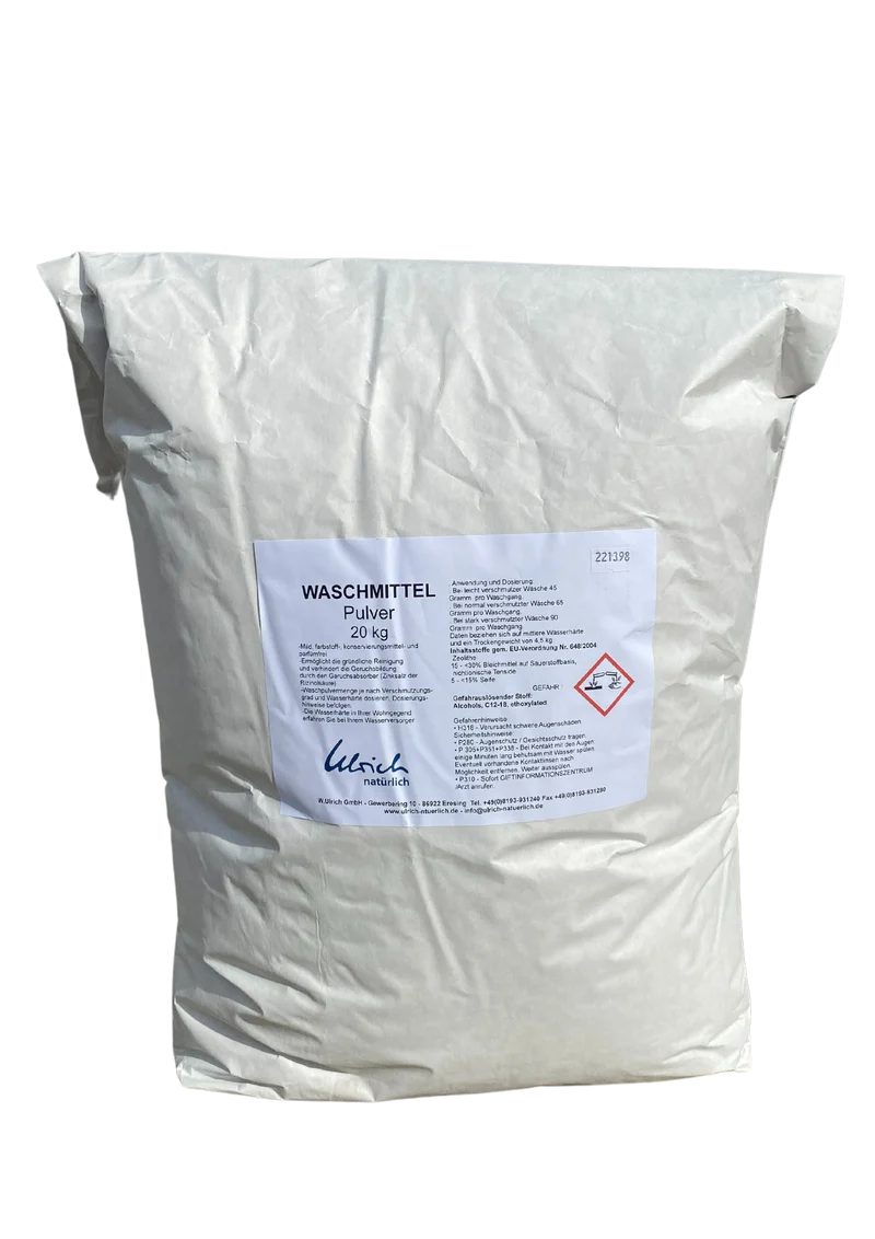 Ulrich Natürlich sporttvättmedel med luktabsorbent (actifresh) - pulver - 20 kg