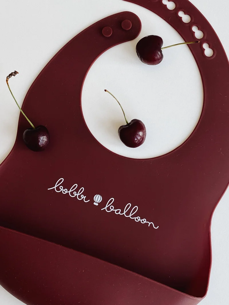 Bobbi Balloon Haklapp i silikon - Merlot Red