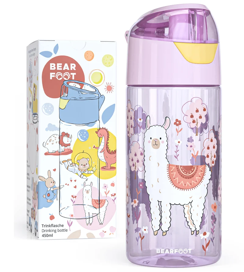 BEARFOOT Lättviktsflaska Med Handtag och Enkel Öppning - 450 ml - Lama