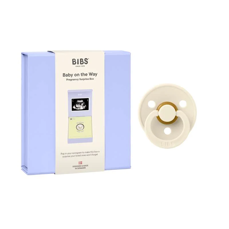 BIBS Hej Baby Surprise Presentset - naturgummi - strl. 1 - Ivory