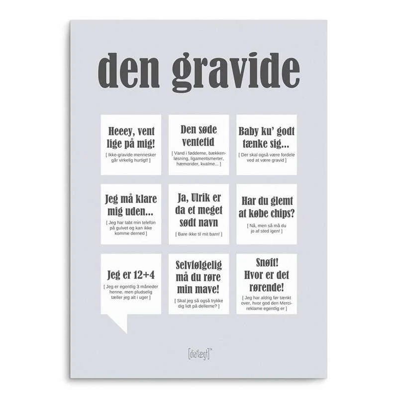 Dialægt Den gravida - flera storlekar
