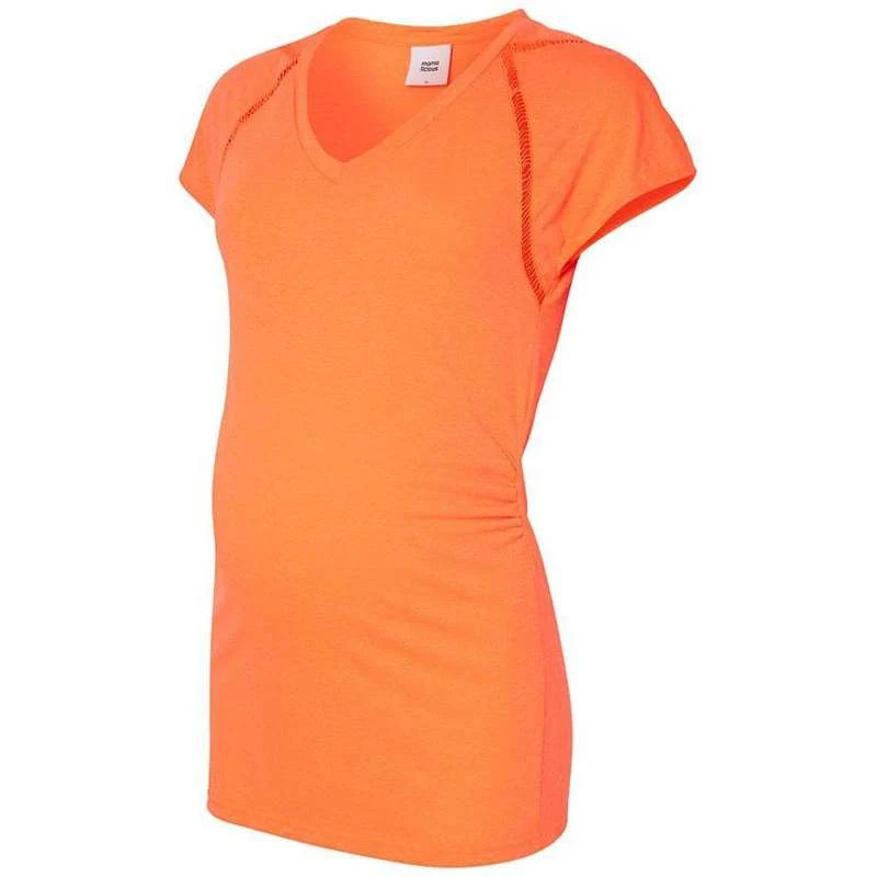 Mamalicious Afra Jersey Graviditetstopp - Neon Orange