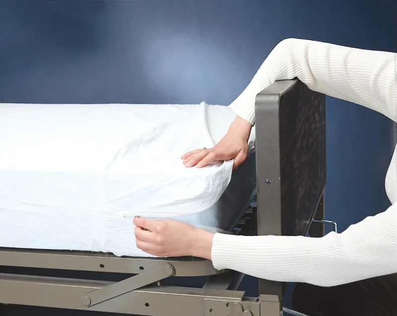 Graham Field Plastic Zippered Cover Encloses Mattress Completely