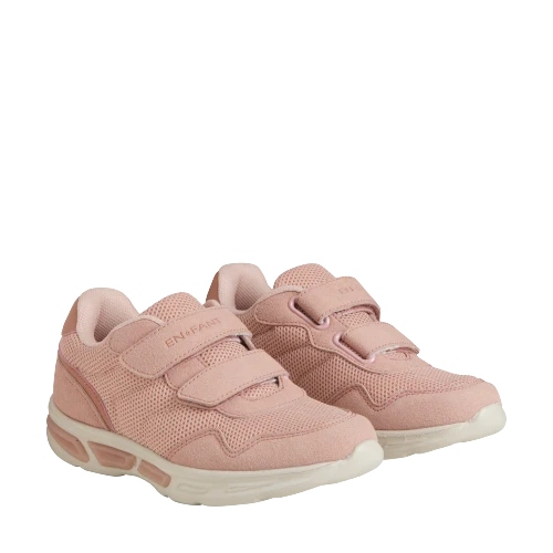 EN FANT lättviktssneakers med kardborreband och ljus - Misty Rose