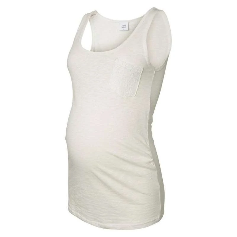 Mamalicious New Sica Jersey Graviditetstopp - Snow White