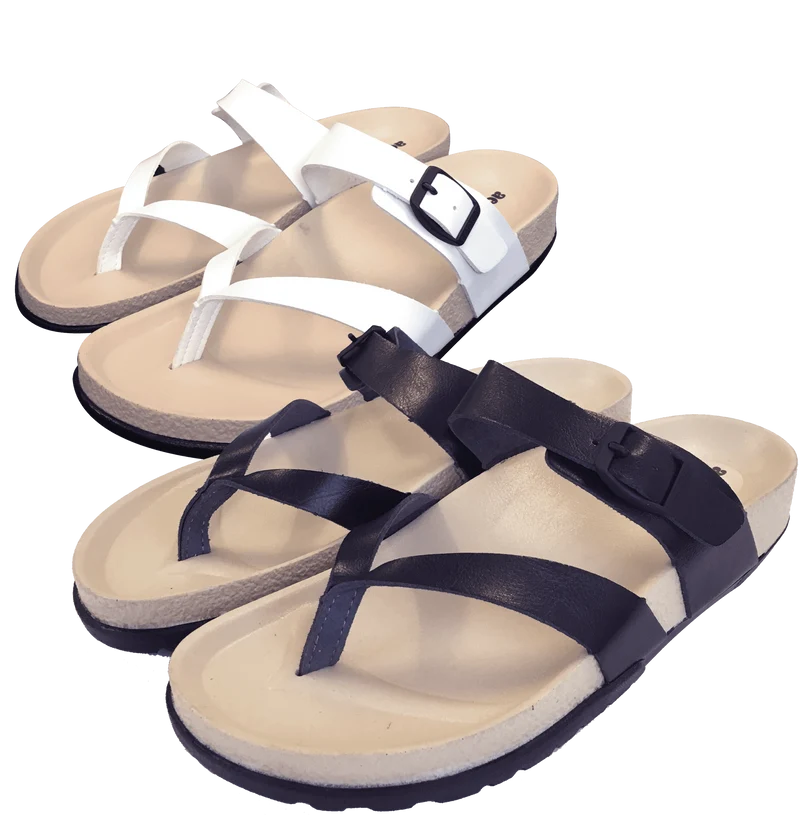Sandaler Aerosoft Soft Unisex - vit eller svart