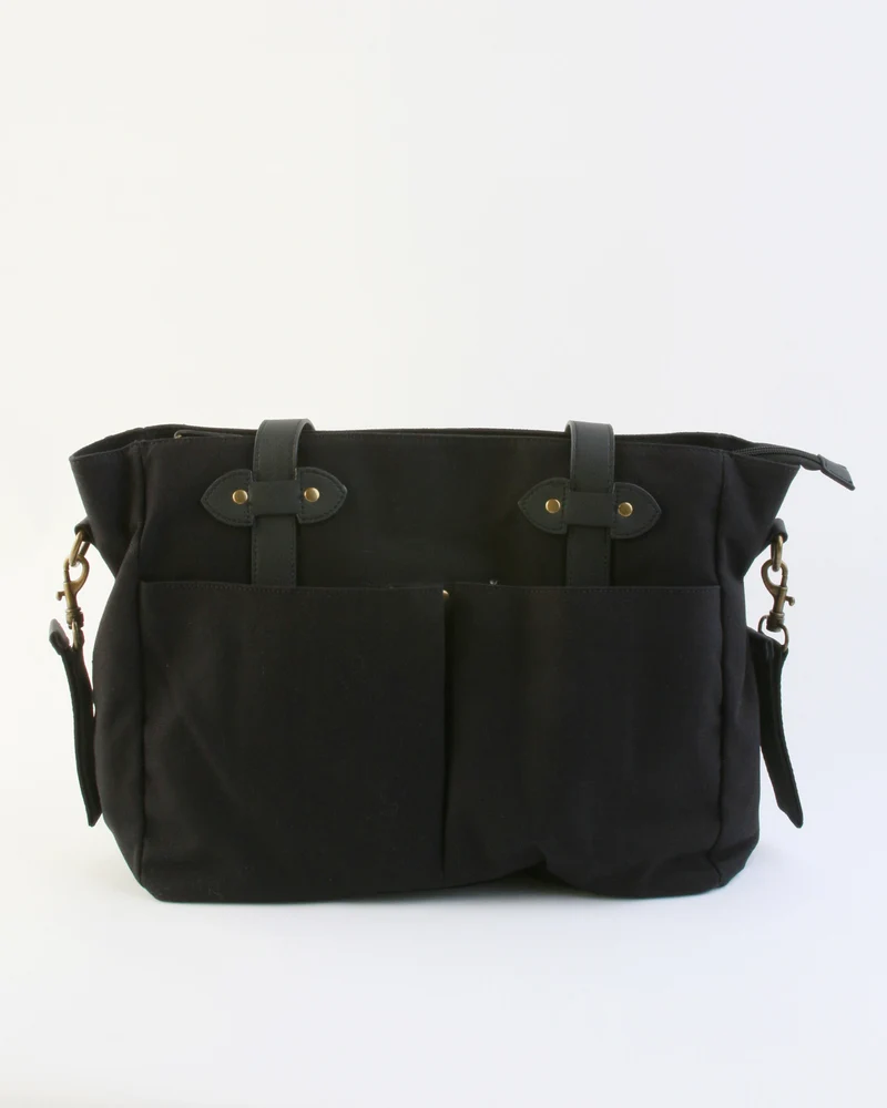 Emerson Diaper Tote in Black