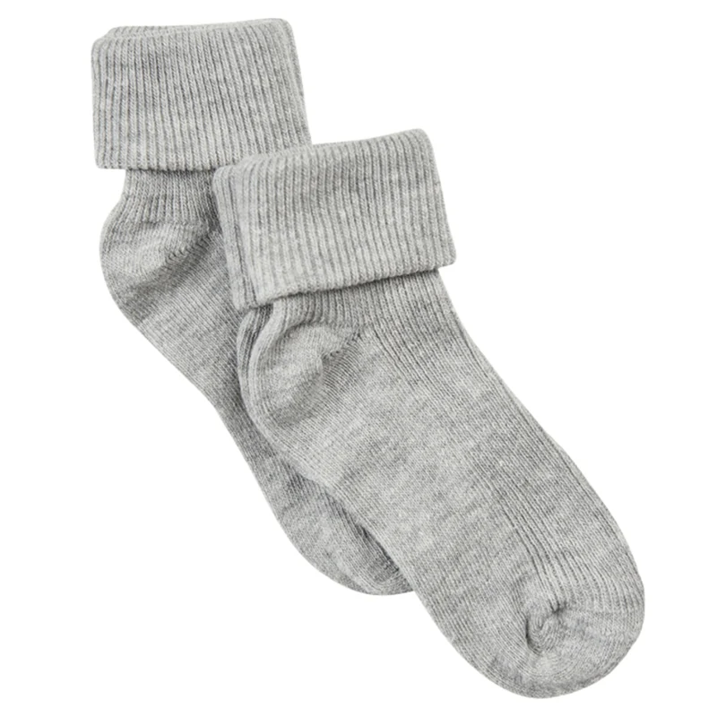 Baby sokkar, 2 pør, Grey Melange