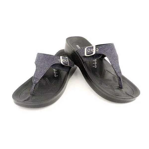 Sandaler Aerosoft modell Blue Canvas med tåsplit
