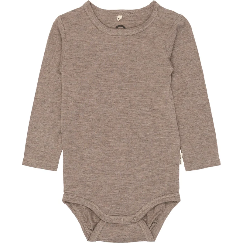 Mikk-Line Melange Denver Wool/Bamboo Ls Body