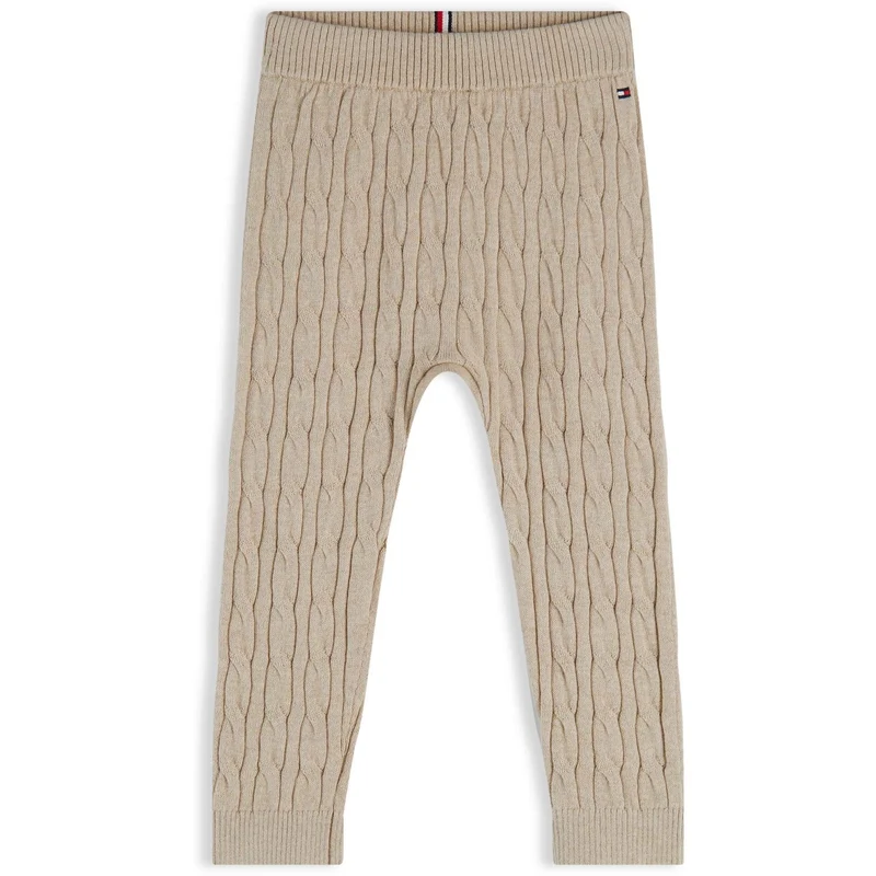 Tommy Hilfiger Gentle Gold Heather-Beige Cable Bukser