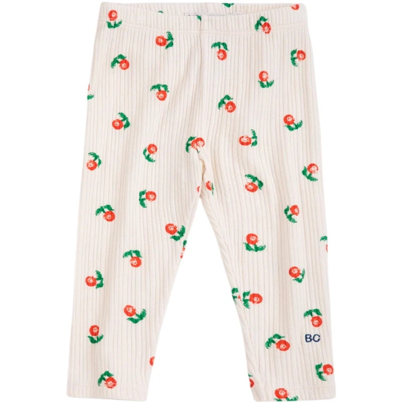 Bobo Choses Offwhite Stamp Bloom All Over Leggings