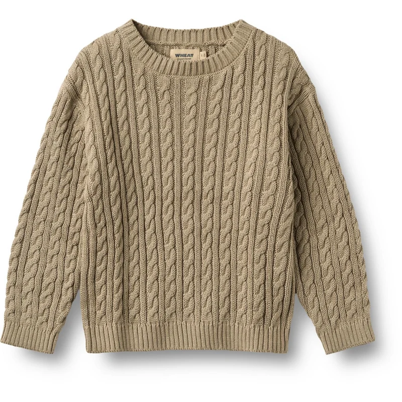Wheat Gravel Strikk Pullover L/S Oliver