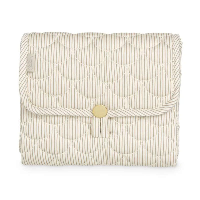 Cam Cam Copenhagen Changing mat - Quilted - OCS - Classic Stripes Camel