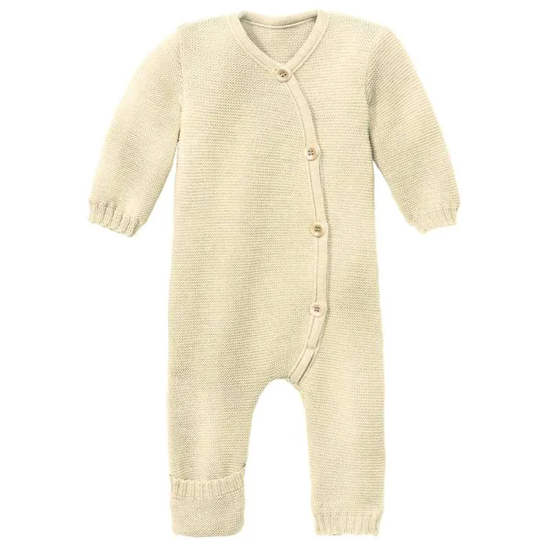 Disana Knitted Jumpsuit - Merino Wool - Natural