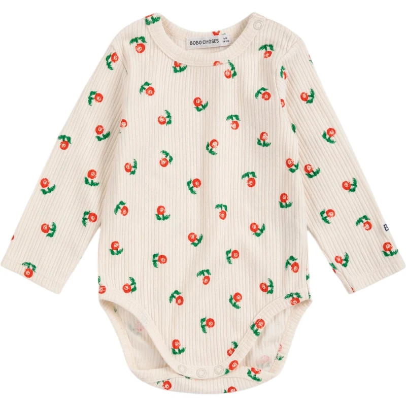 Bobo Choses Offwhite Stamp Bloom All Over Body