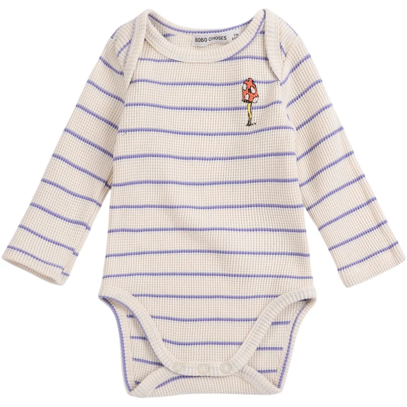 Bobo Choses Offwhite Mush Monster Stripes Body