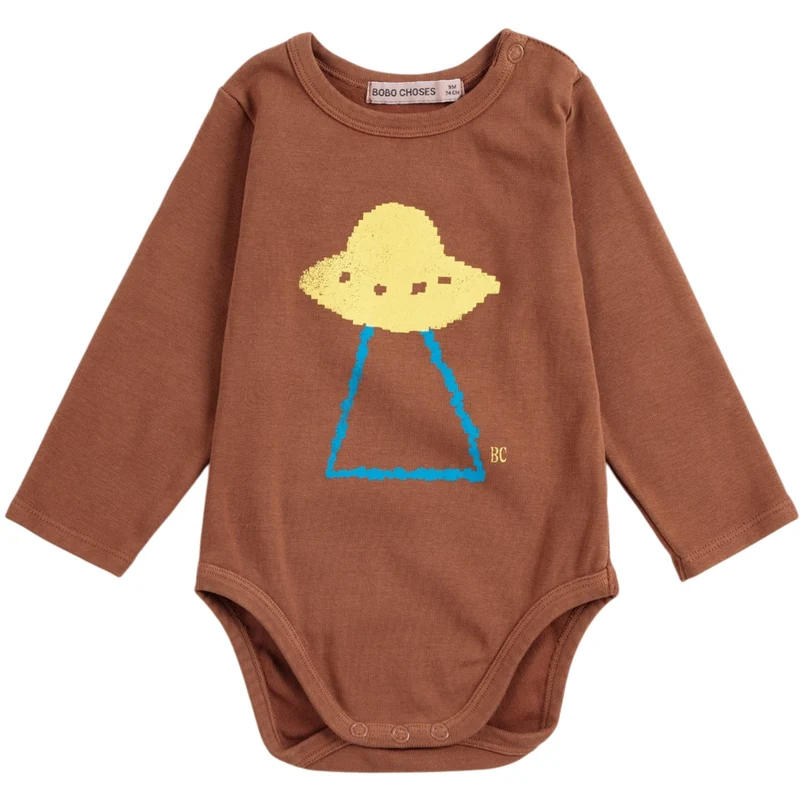 Bobo Choses Brown Pixel Abduction Body