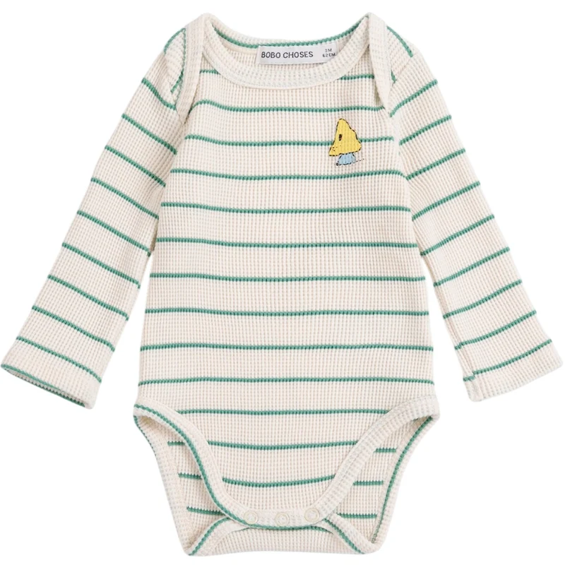 Bobo Choses Offwhite Mush Monster Stripes Body