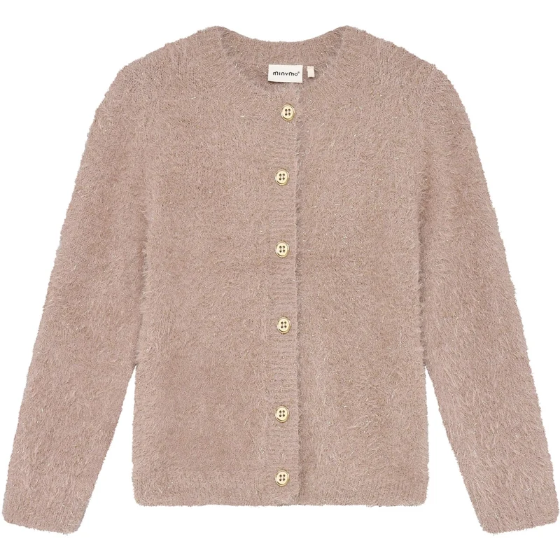 Minymo Bark Cardigan Strikk M/ Glitter