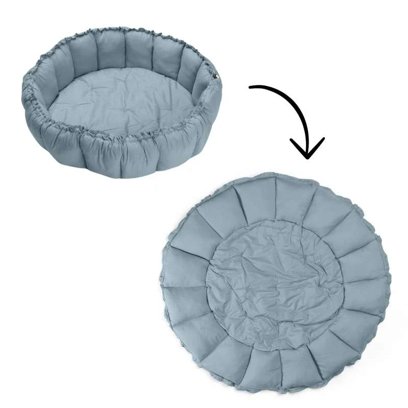 Play & Go Bloom - Baby nest / Play mat - Dusty Blue