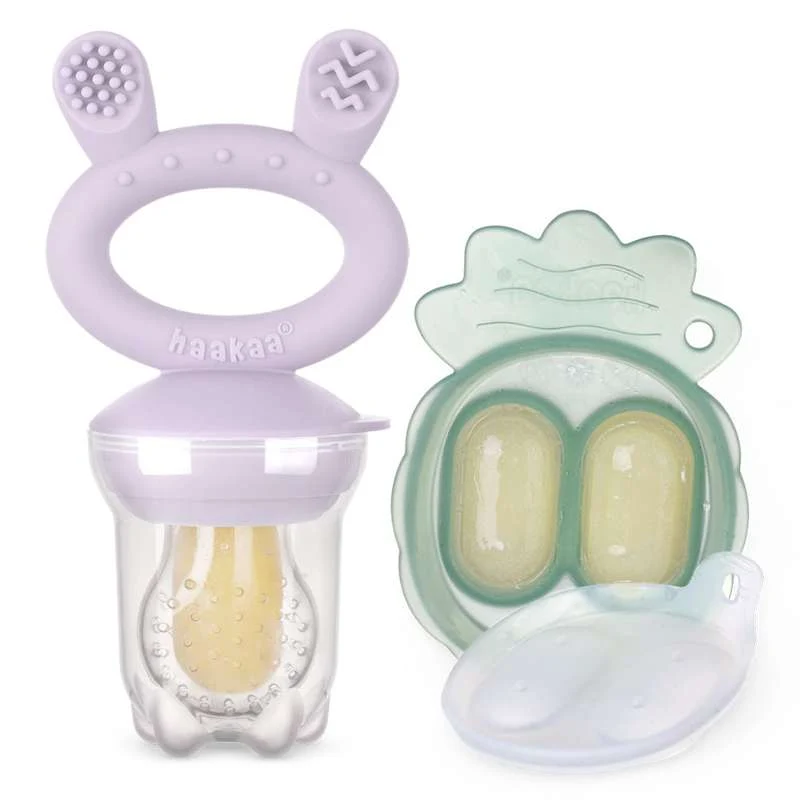 Haakaa Food Feeder - Taste Pacifier w. Tray - Lavender