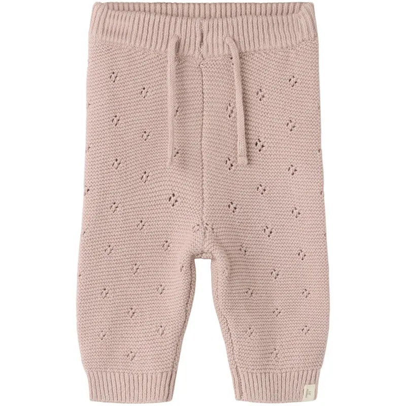Lil'Atelier Adobe Rose Nbnlaguna Strikk Bukser Lil