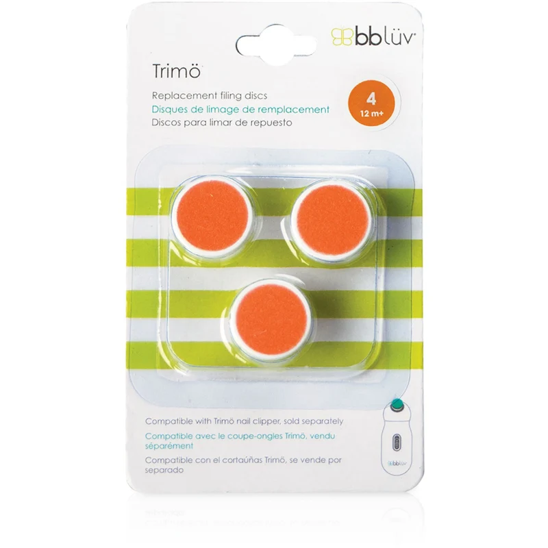 bblüv White/Orange Baby Elektrisk Nail File Refill 12+ Months