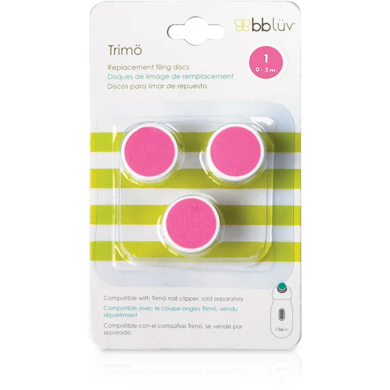 bblüv White/Pink Baby Elektrisk Nail File Refill 0–3 Months