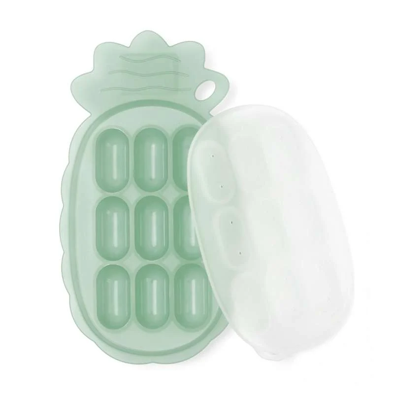 Haakaa Pineapple Frysebakke til Food Feeder Smagesut - Pea Green