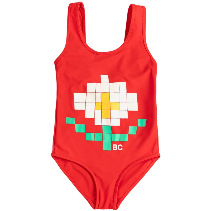 Bobo Choses Red Pixel Daisy Badedrakt