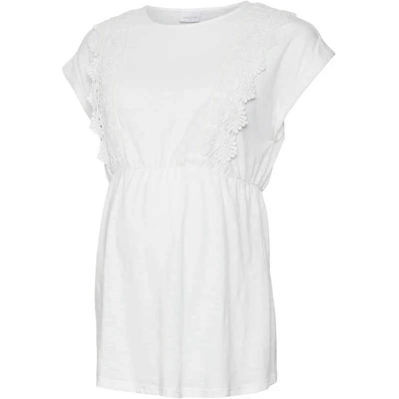 Mama;licious Snow White Crochet Mlalisa Mary Caps Jrs Topp 2F. Noos