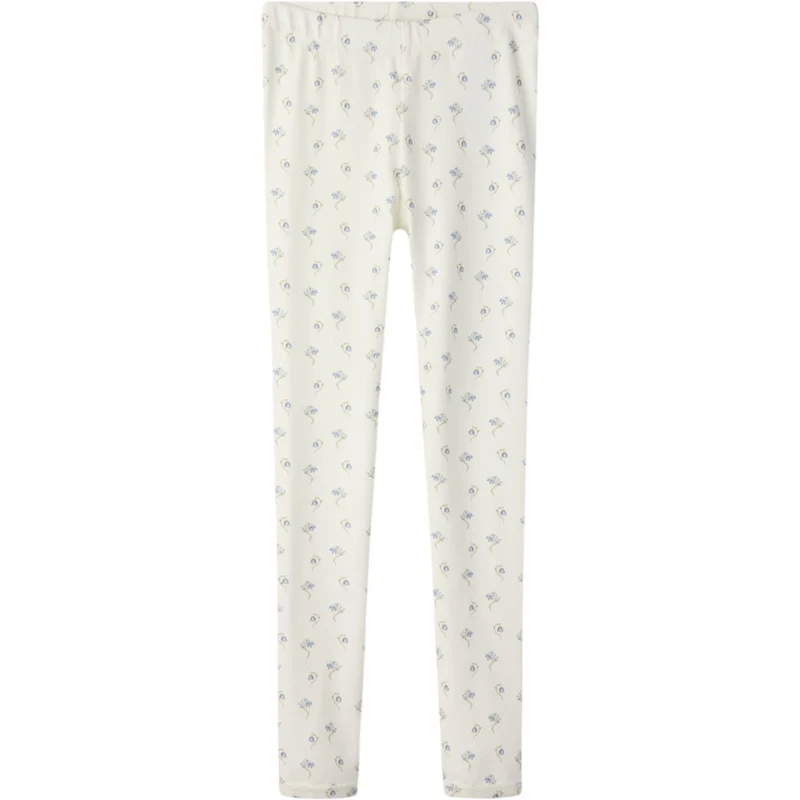 Lil'Atelier Coconut Milk Bell Flower Nmfgayo Sag Slim Leggings Lil