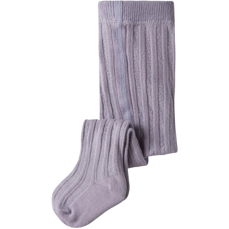 Name It Lavender Gray Nbftrish Strømpebukser