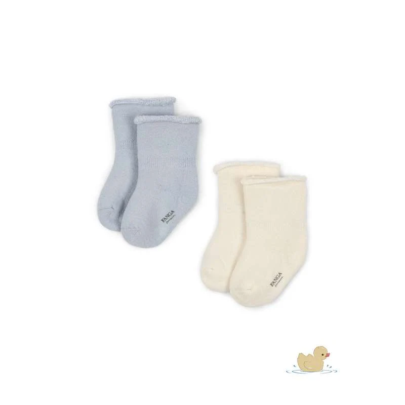 Fanga Fontana Vicino Plyschsockor - 2-pack - Gray Dawn