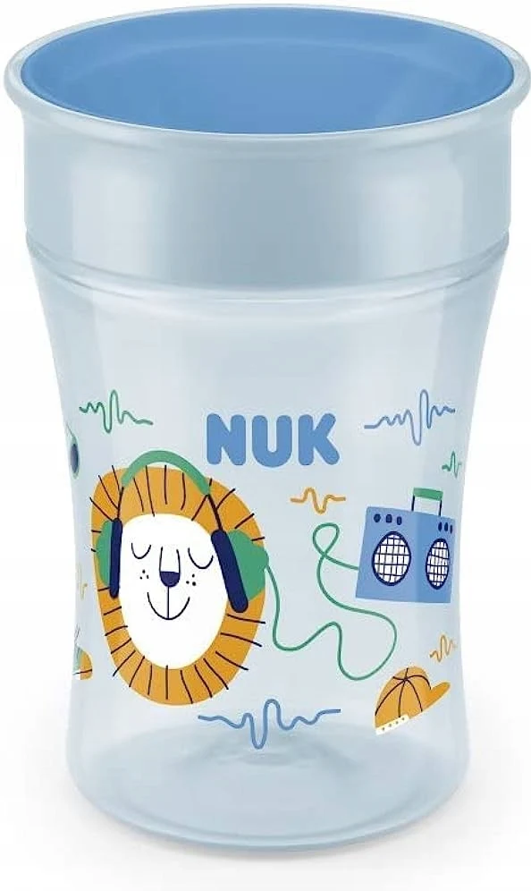 NUK Magic Cup HRNČEK NEKAPAJÚCI s náustkom 360°