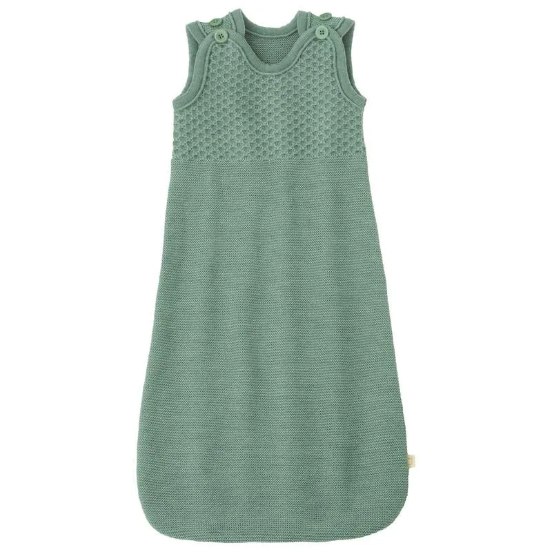 Disana Stickad Sovpåse - Ärmlös - Merinoull - 75 cm. - Jade