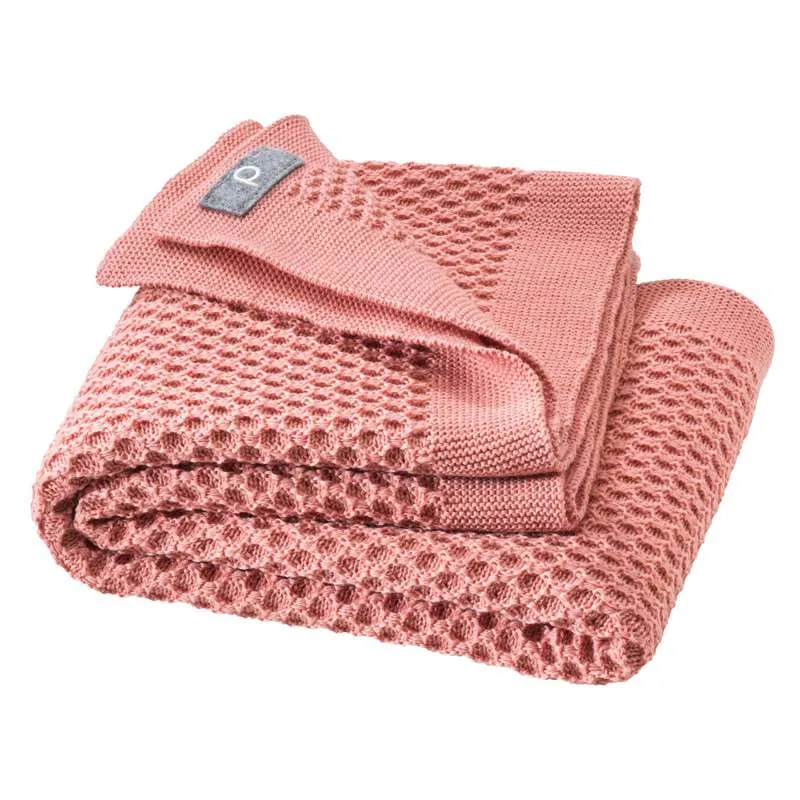 Disana Bikake-babyfilt - Merinoull - 80x100 cm. - Soft Pink