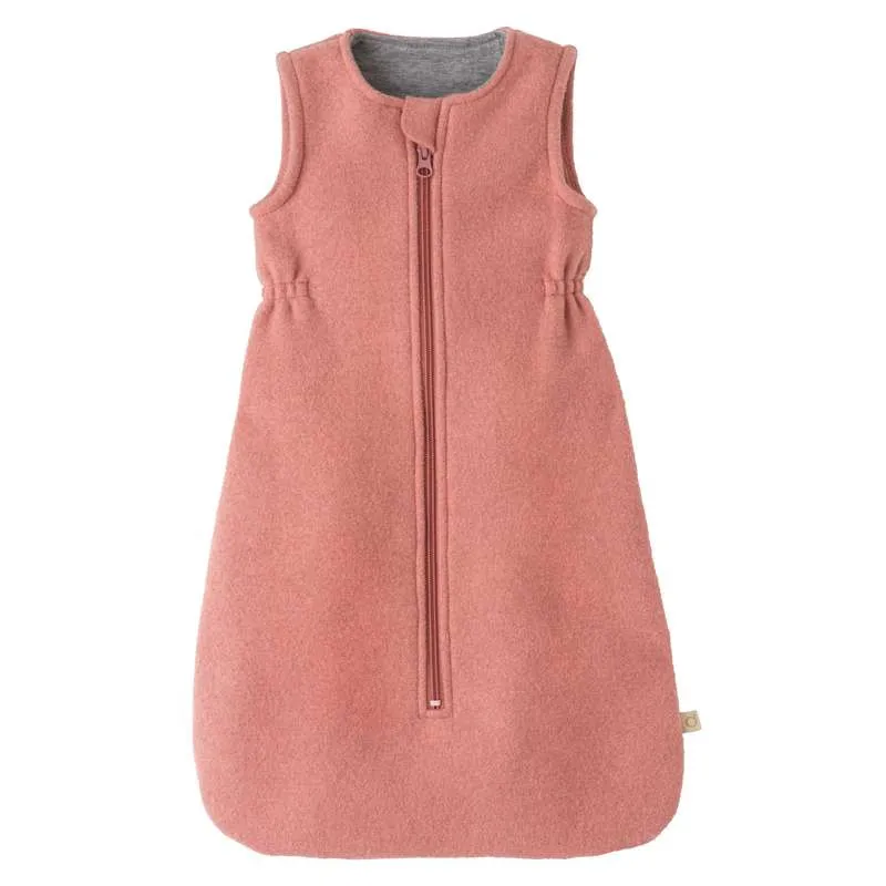 Disana Stickad Sovpåse - Ärmlös - Valkad Ull - Soft Pink