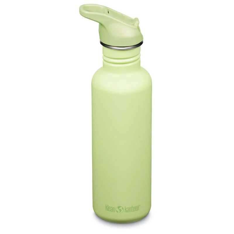 Klean Kanteen Classic Vattenflaska - Flip/Seal SportCap - 800ml - Shadow Lime