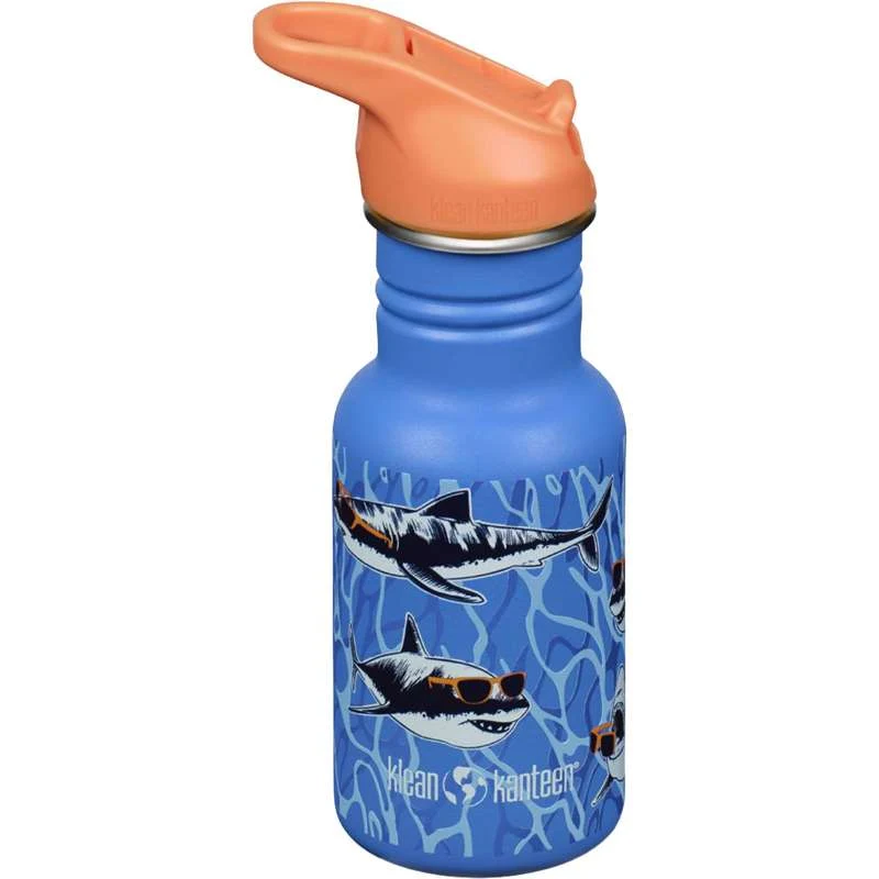 Klean Kanteen Classic Vattenflaska - Kid SportCap - 355ml - Sharks in Shades