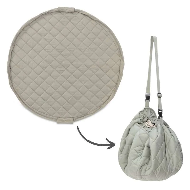 Play & Go Soft Organic - 2-i-1 Förvaringsmatta/Lekmatta - Meadow Green