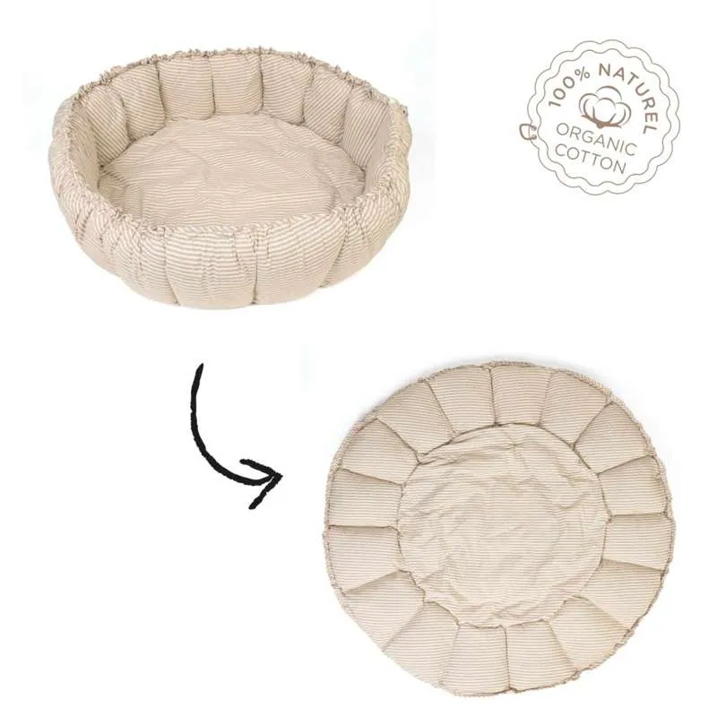 Play & Go Bloom - Babynest/Lekmatta - Stripes Blue