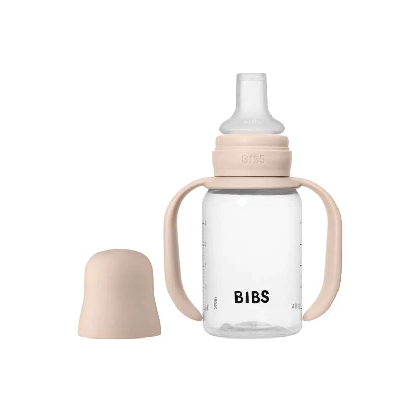 BIBS Bottle - Nappflaskset - Plast - Silikon - Sippy - 150ml - Blush