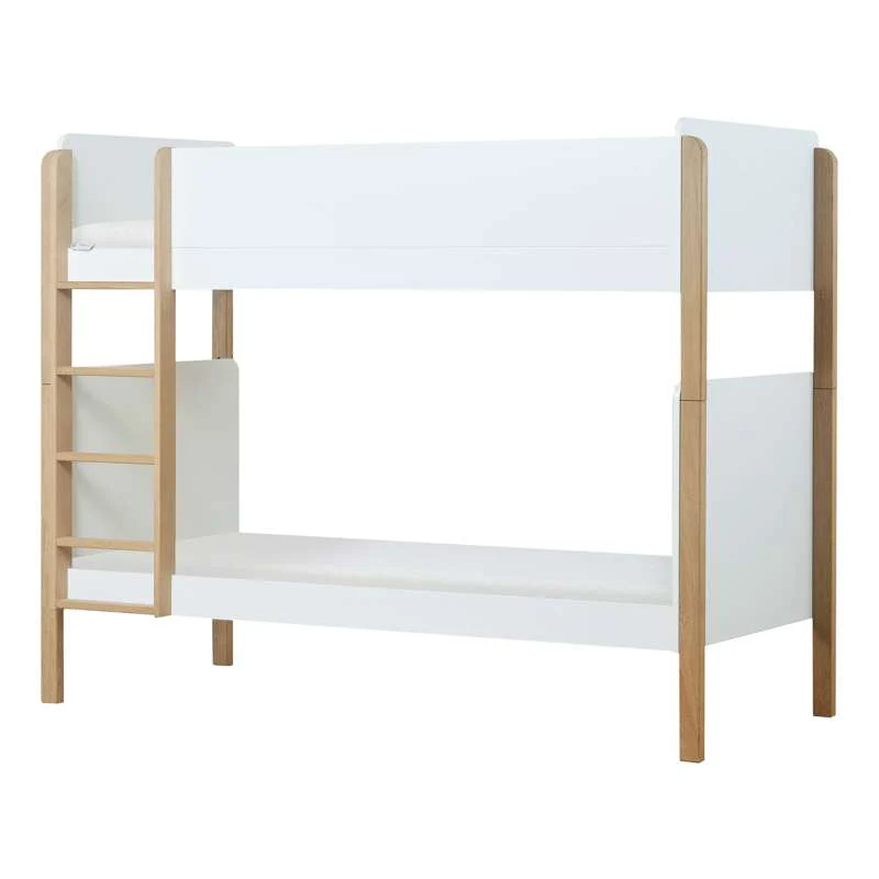 Hoppekids BLEND - 2-i-1 Våningssäng med ECO Dream Madrass - 90x200 cm - Ek